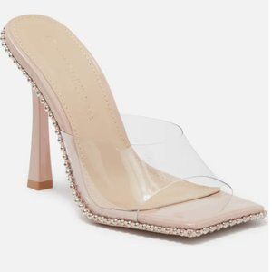 WILD DIVA BOLI-02 STUDDED STILETTO SANDAL Size 10M
